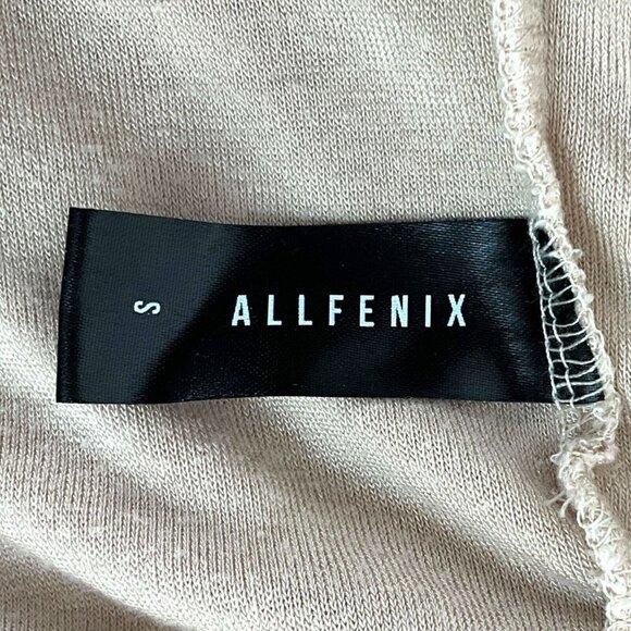 Anthropologie All Fenix S French Terry Sweatshirt Tan Long Sleeve Crew Neck - Picture 8 of 9